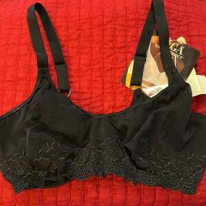 Olga Simply Perfect Sheer Black Bra